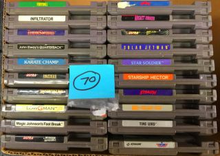 20 Nintendo Nes Classic Vintage Game Cartridge Bundle Games Tested/working Lot70