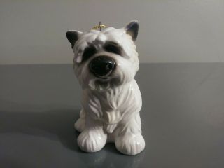 West Highland Terrier Westie Rare Ceramic Christmas Ornament By Big Sky Canine