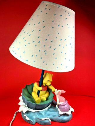 Hampton Bay Winnie The Pooh & Piglet Blustery Day Upside Down Umbrella Lamp