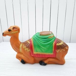 Vintage General Foam Plastics Camel Blow Mold Lighted Nativity Yard Decor