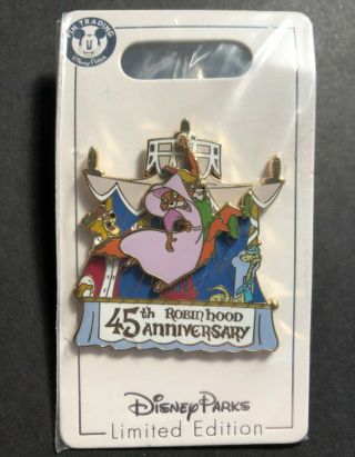 Disney Robin Hood 45th Anniversary Slider Pin Le2000 Maid Marian King John