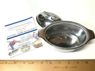 Very Rare Vintage Silver Griswold No.  90 Oval Casserole Dish W/lid No 90c