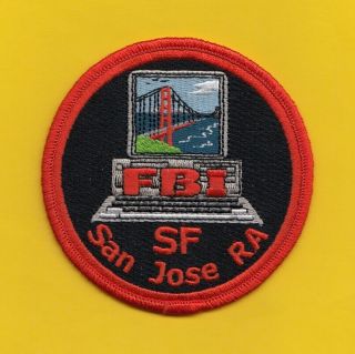 C26 Gman Fbi San Jose Agent Terrorism Police Patch Taskforce Fed Jttf Ocdetf