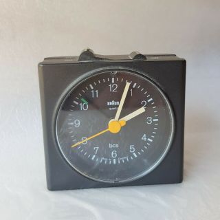 Vintage Braun Travel Alarm Clock Type 4742 Ab 40sl Dietrich Lubs Dieter Rams
