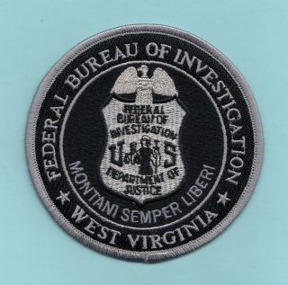 C22 Gman Fbi West Virginia Subdued Jttf Terrorism Federal Police Patch Ocdetf