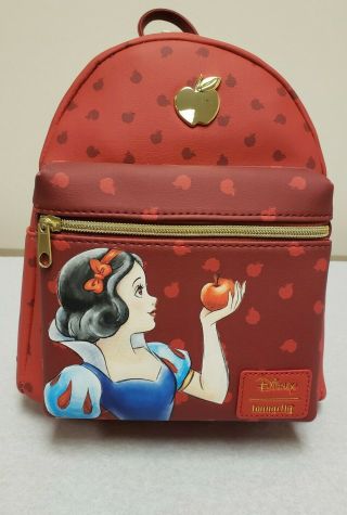 Loungefly Disney Snow White And The Seven Dwarfs Red Apple Mini Backpack Nwt
