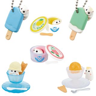 Miniature Mini Hamster Ice Ham Cream Pop Kawaii Japanese Gashapon Capsule Figure