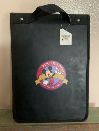 Disney Parks Vintage Pin Trading Around The World Trifold Book Album Mickey