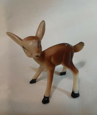 Vintage Miniature Deer in Bone China and Plastic 3