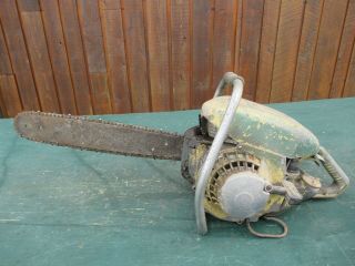 Vintage Pioneer 620 Chainsaw Chain Saw With 18 " Bar