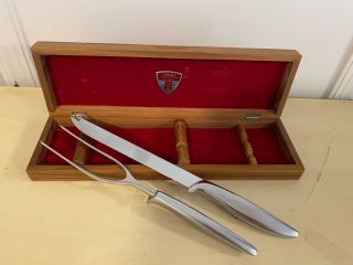 Old Vtg GERBER Legendary Blades Stainless Steel Cutlery Set of 2 Knife Fork Box 2