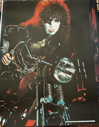 Kiss Vintage 1976 76 Motorcycle Paul Stanley Aucoin Mgt Nos Poster N/m