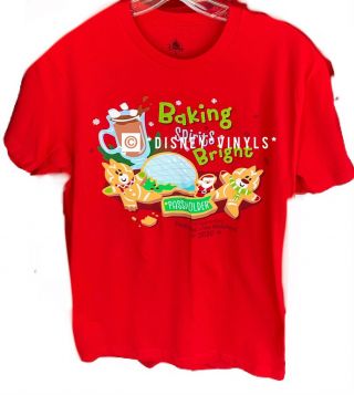 2020 Disney Epcot Festival Of The Holidays Chip Dale Passholder Shirt Xl