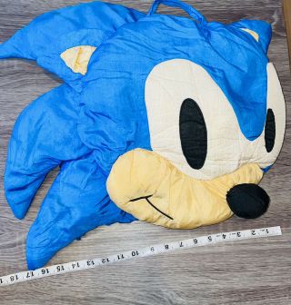 Vtg Disney Sonic Plush Face Pillow Rare Vintage Disney Plush Toy