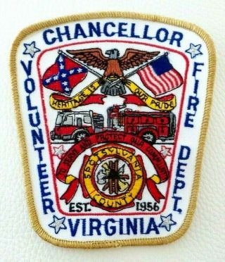 Old Chancellor Virginia Volunteer Fire Dept Patch
