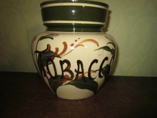 A Victorian Arts And Crafts Salopian Pottery Tobacco Jar