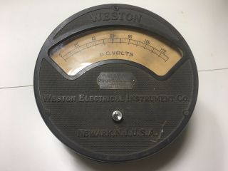 Vintage Weston Electrical Instrument Co Voltmeter Model 57 0 - 130v
