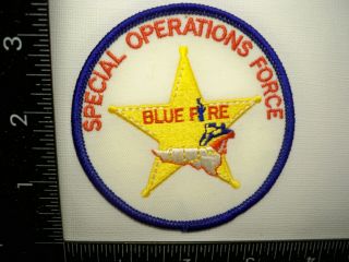 Vintage Federal Uscs Op Blue Fire Patch Dea Uscg Dod Miami,  Fl Police Drug Tf