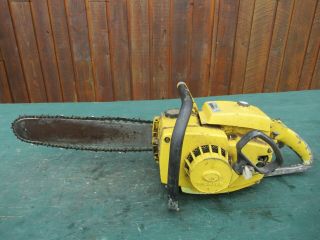 Vintage Pioneer 1420 Chainsaw Chain Saw With 15 " Bar