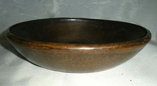 Vtg Arts & Crafts Era Hand Hammered Copper Bowl,  Karle Kraft,  Pa.  Usa Age Patina