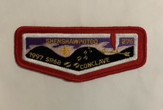 Oa Shenshawpotoo Lodge 276 1997 Sr6b Conclave Flap