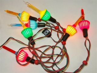 Vintage Noma Bubble - Lites Lights String Of 7 Bulbs