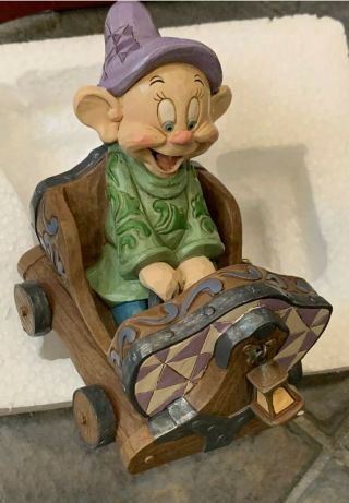 Disney Traditions Dopey Seven Dwarfs Mine Train Figure By Jim Shore Nib