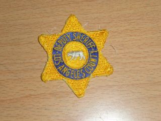 Old Deputy Sheriff Los Angeles County,  California.  Star Patch W/bear.