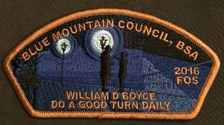 Boy Scout Csp Blue Mountain Council 2016 Friends Of Scouting Bsa Fos Boyce