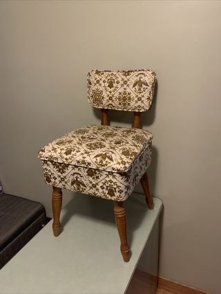 Vintage Mid Century Sewing Chair