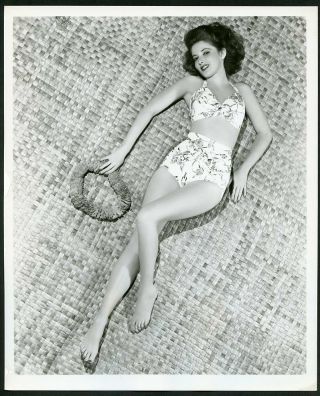 Martha Vickers In Leggy Cheesecake Pin - Up Vtg 1940s Photo By Welbourne