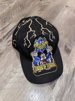 Vintage Mickey Mouse Tower Of Terror Twilight Zone Hat