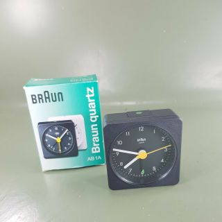 Braun Travel Alarm Clock Type 3855 Ab 1a 40sl Dietrich Lubs Dieter Rams.  Boxed