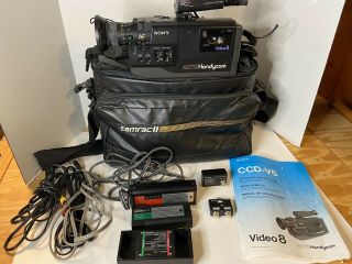Vintage Sony Auto Handycam Video 8 Camera Recorder 8mm Ccd - V5 Plus Components
