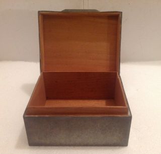 LIBERTY & CO TUDRIC ARTS AND CRAFTS PEWTER BOX SHAPE 01021 3