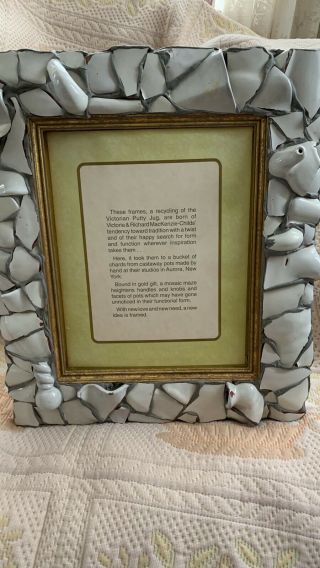 Vintage Mackenzie Childs Putty Shard Large Picture Frame 2
