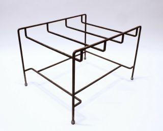 Wrought Iron Mid Century Table Tv Record Player Turntable Stand