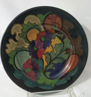 Gouda Pottery Wall Plate Arts & Crafts Hand Painted 7 " Charger Signed Quality 11