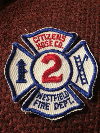 Vintage Westfield Fire Department Patch Citizens Hose Co.  2