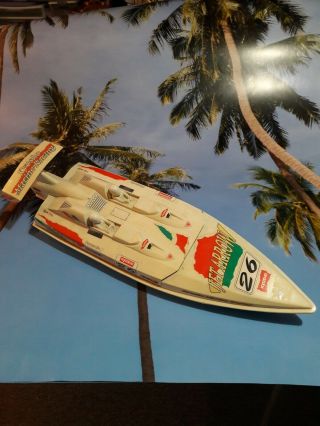 Vintage Kyosho Jet Arrow Rc Speed Boat Marine Racing Electric Atomic Force 17 T