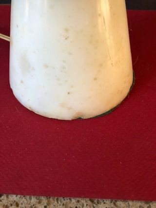 Mid Century Modern Italian White Marble & Walnut Table Lamp 2