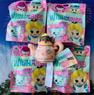 2021 Disney Parks Wishables Plush Alice In Wonderland Blind Bag Set & Dormouse