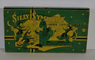 Vintage WALT DISNEY SILLY SYMPHONY - PENCIL BOX - Dixon 2908 2
