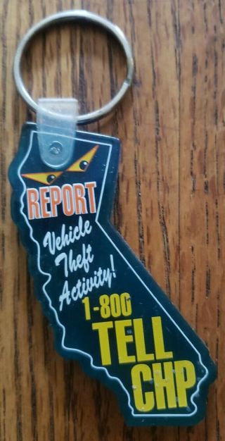 California Highway Patrol Vinyl Key Ring Chp Report Vehicle Theft Activity 1 - 800