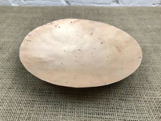 Arts & Crafts Copper Footed Dish Bowl
