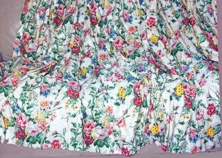 Vintage Floral Custom CURTAINS Drapes Lined Shabby chic French Country 2