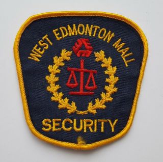 West Edmonton Mall Alberta Canada Security Police Patch