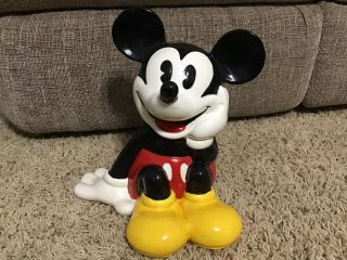 — Disney Treasure Craft Mickey Mouse Ceramic Cookie Jar Beauty