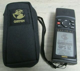 Vintage 1997 Garmin Gps 12xl Handheld 12 Channel Personal Navigator With Case