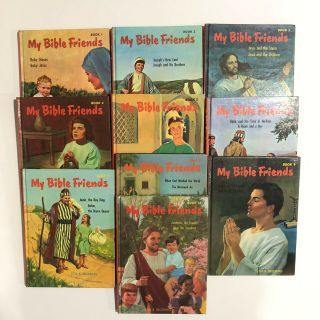 Vintage My Bible Friends Hardcover Children’s Book Set 1 - 10,  Etta Degering 1963